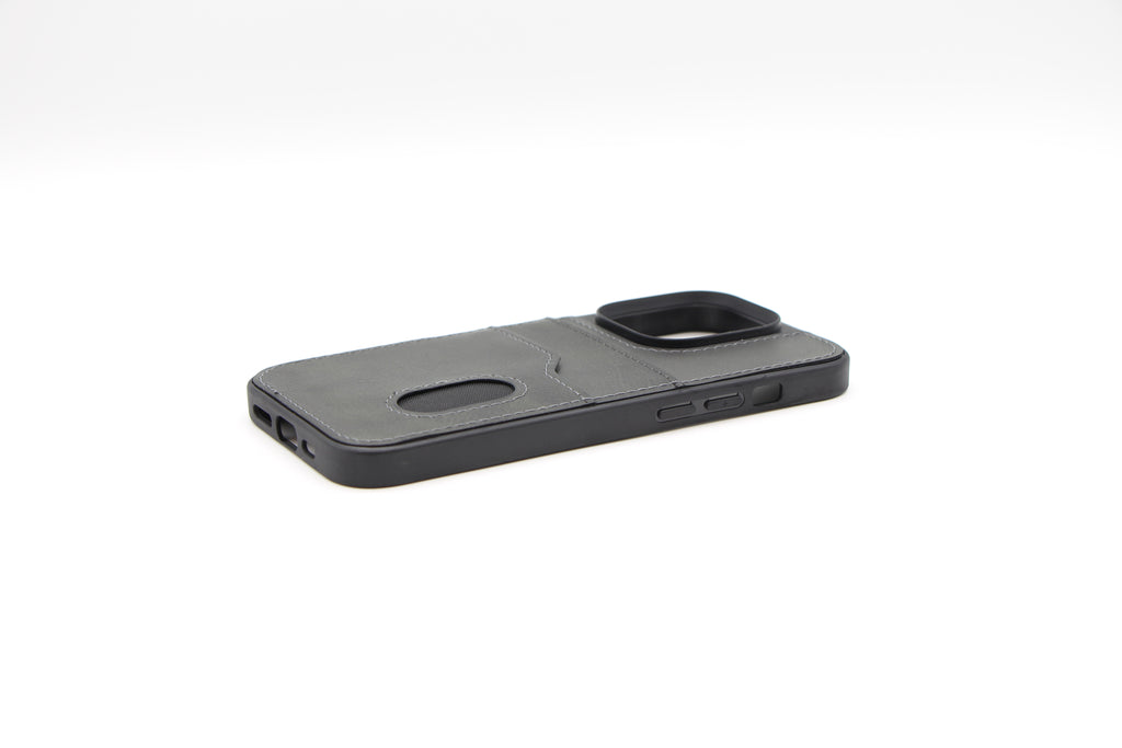 Iphone 15 Pro Max Läderskal Elegans med korthållare