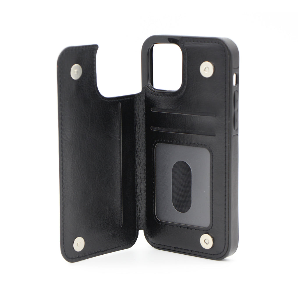 Iphone 15 Pro Max Läderskal med korthållare