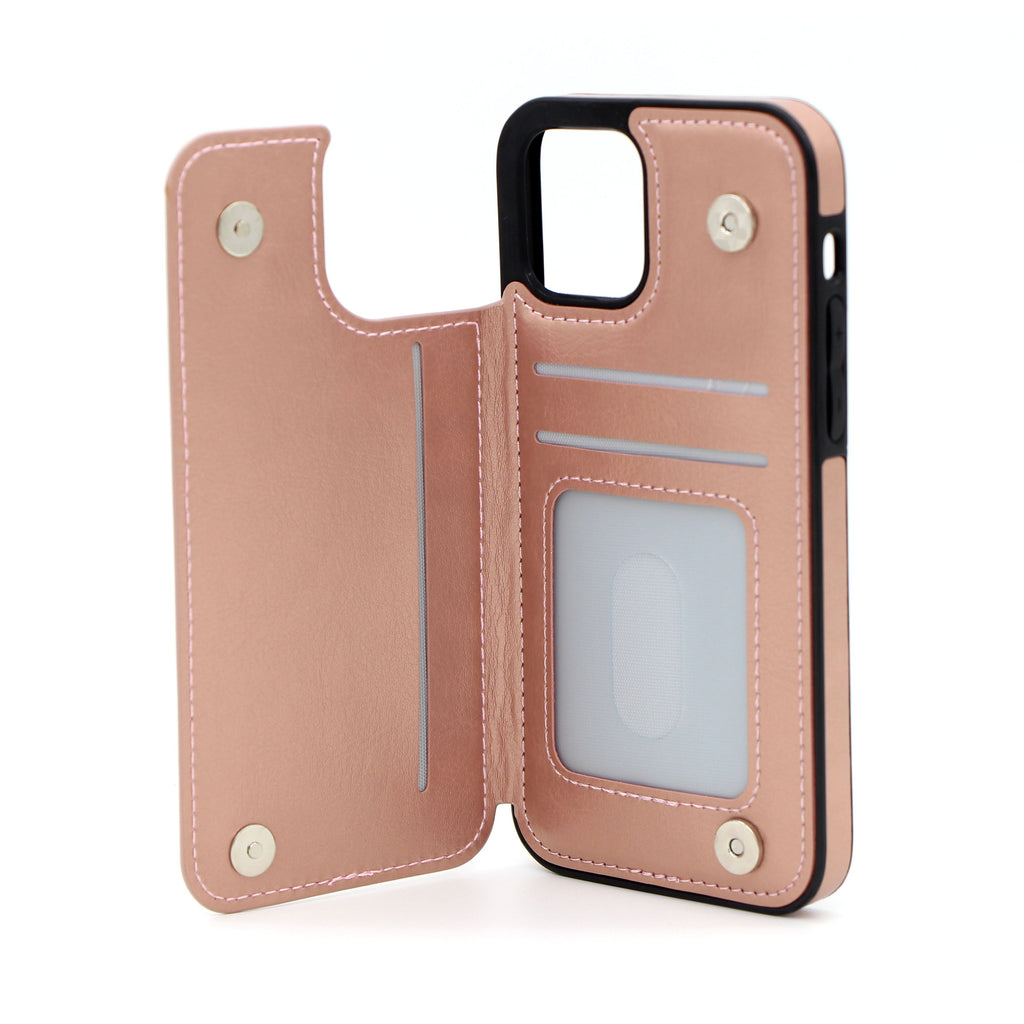 Iphone 15 Pro Max Läderskal med korthållare