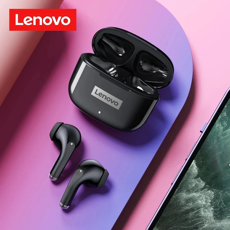 Lenovo LP40 Pro Hörlurar – Trådlösa Bluetooth 5.1 Sporthörlurar med Brusreducering och Touchkontroll
