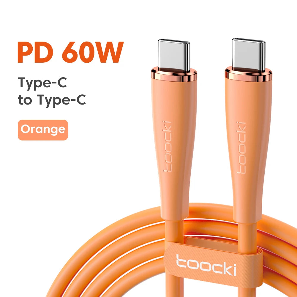 USB-C till USB-C Kabel – Snabbladdning 100W/60W