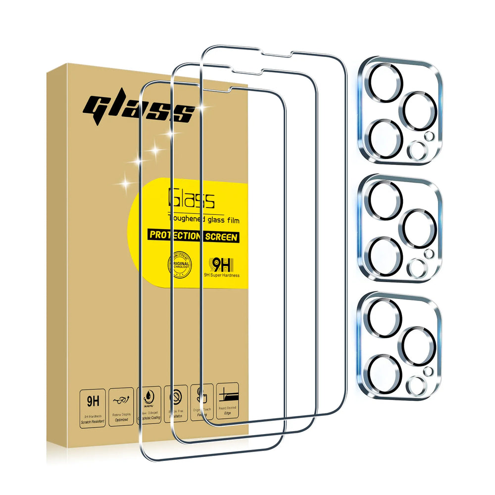 Iphone 12 Pro Skärm & Kameraskydd 3-pack