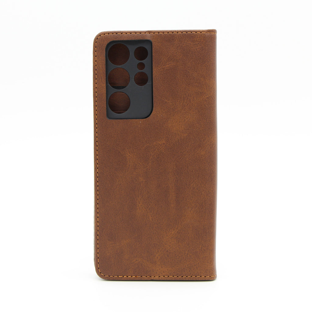 Samsung S21 Ultra Plånboksfödral Läder