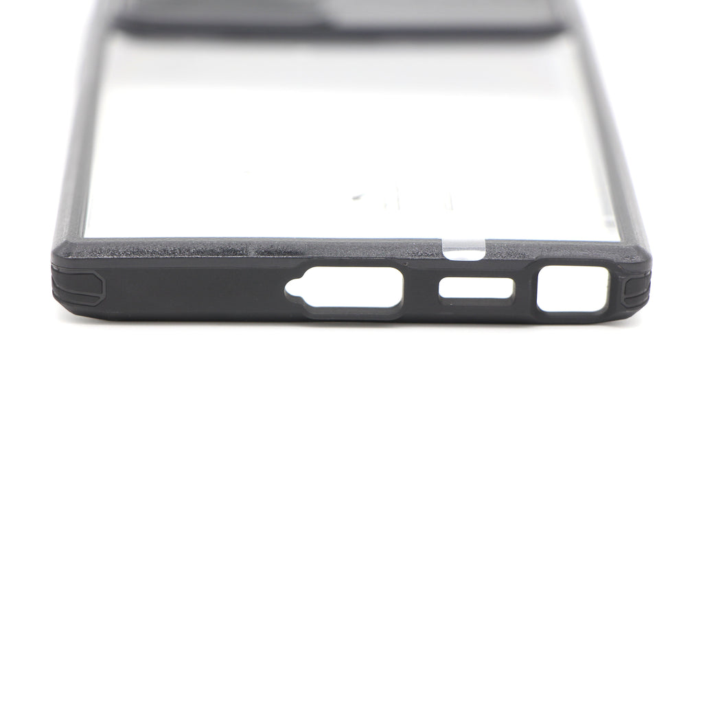 Samsung S22 Plus silikonskal skjutbar kameraskydd transparent