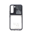 Samsung S22 Plus silikonskal skjutbar kameraskydd transparent