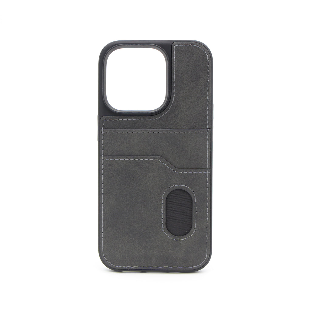 Iphone 15 Pro Max Läderskal Elegans med korthållare