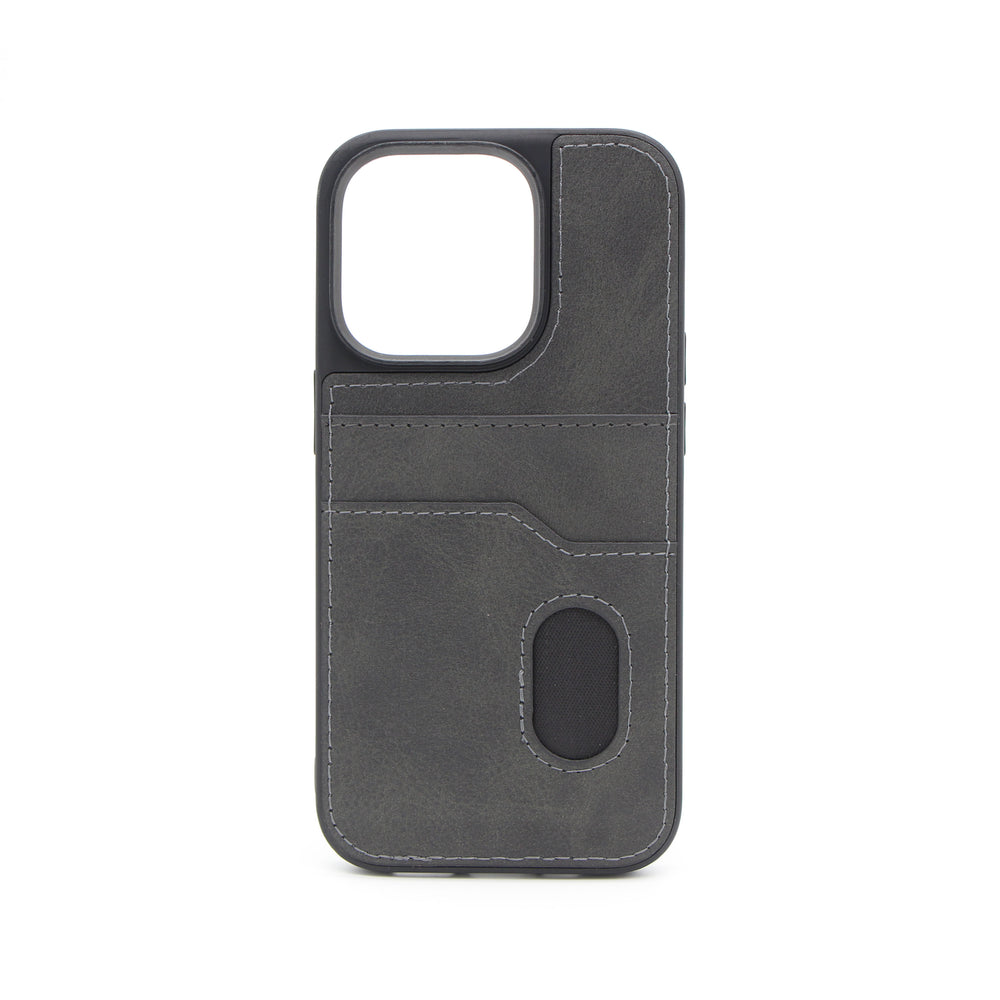 Iphone 15 Pro Max Läderskal Elegans med korthållare